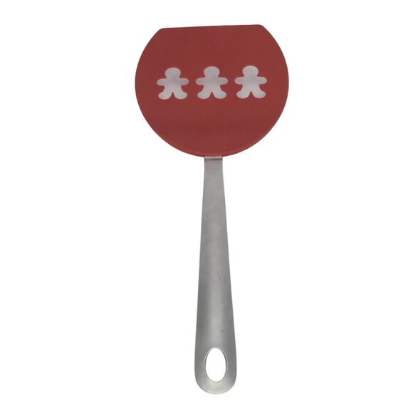 Crate and Barrel Oversized Spatula Gingerbread Cutouts Stainless Steel Handle - Picture 2 of 5
